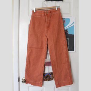 Madewell Slim Emmett Wide Leg Crop Pants (25)